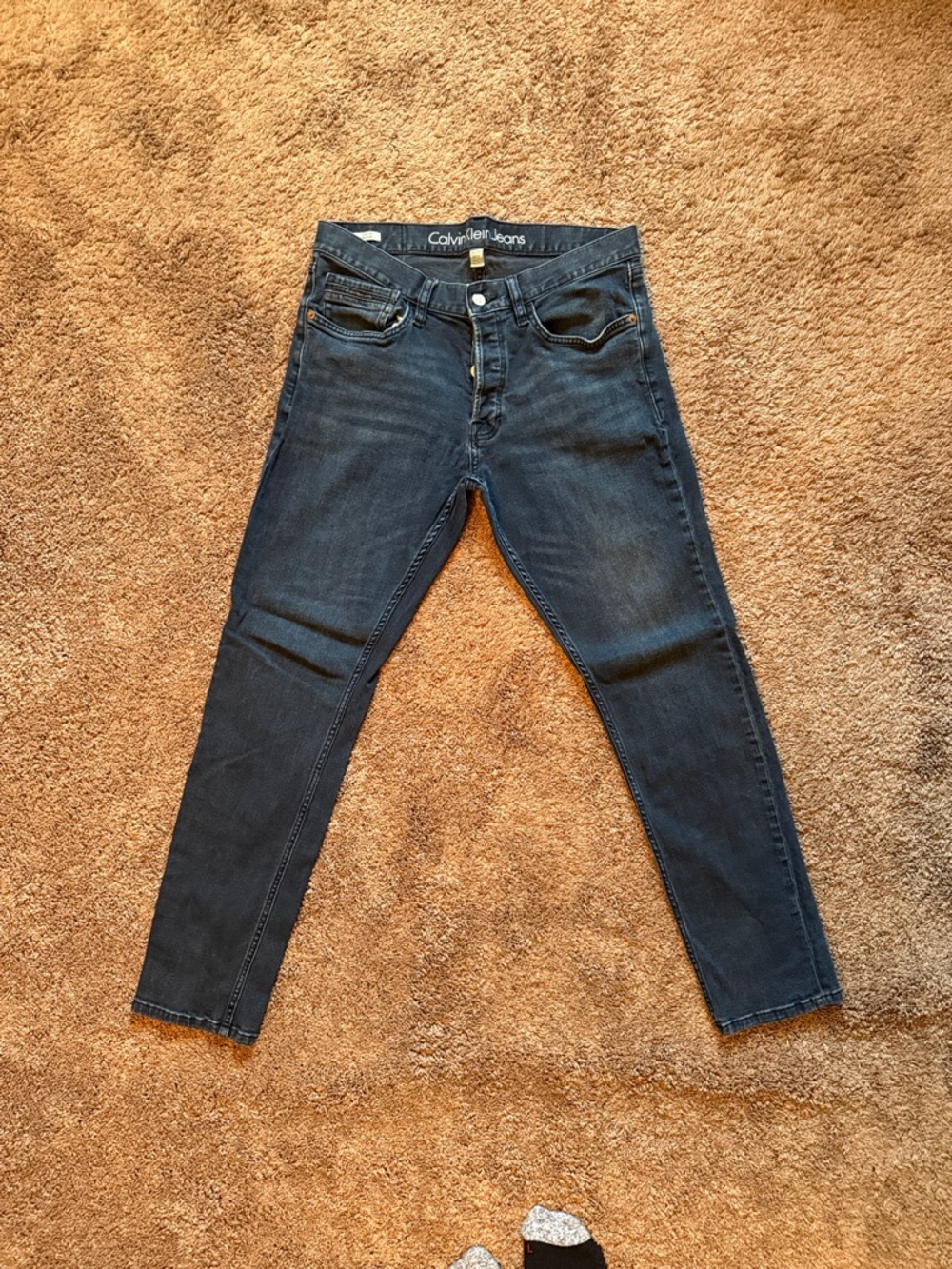 Calvin Klein Men's Skinny Jeans - Dark Wash Blue